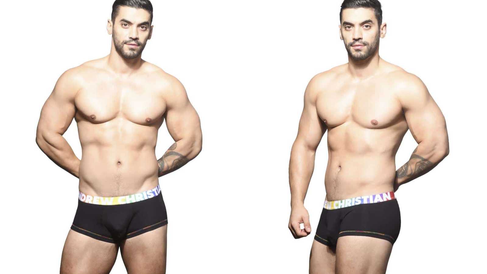 Almost Naked Cotton Pride Boxer BLK XL AC91933 BLK 5