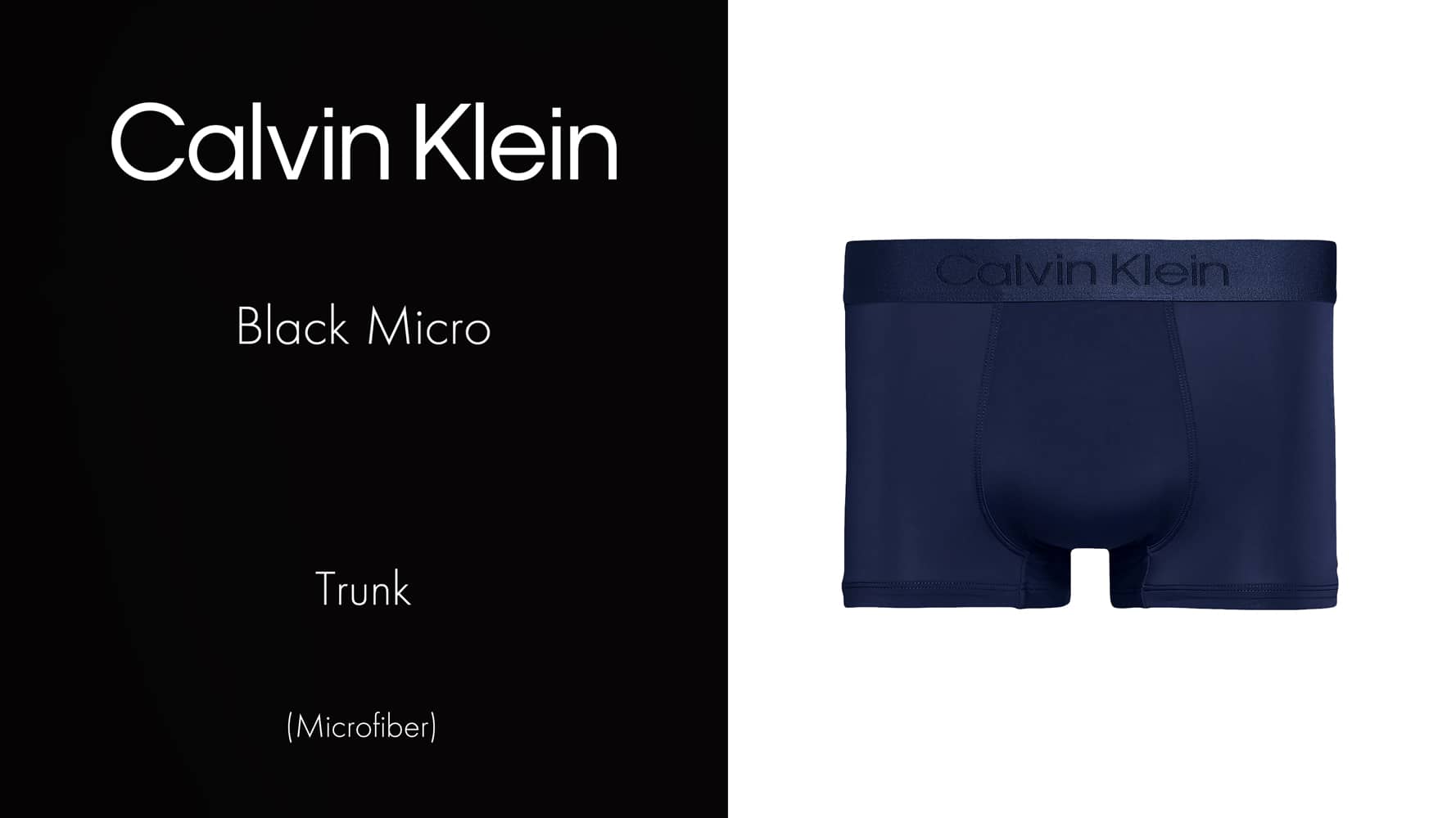 Low R Trunk - CK Black Micro