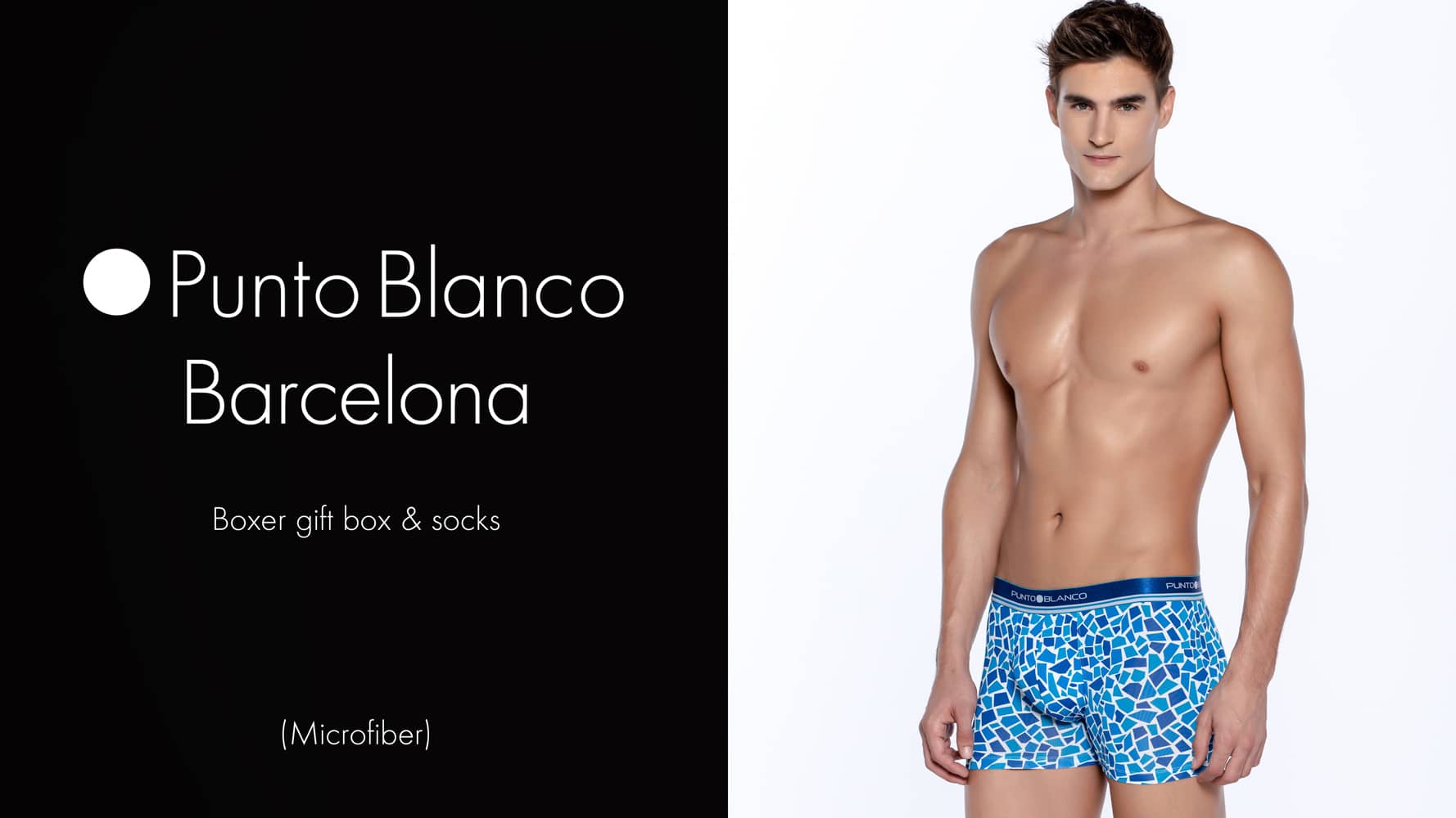 Boxer gift box and socks - Barcelona